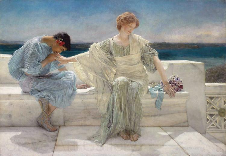 Alma-Tadema, Sir Lawrence Ask Me No More (mk23) Norge oil painting art